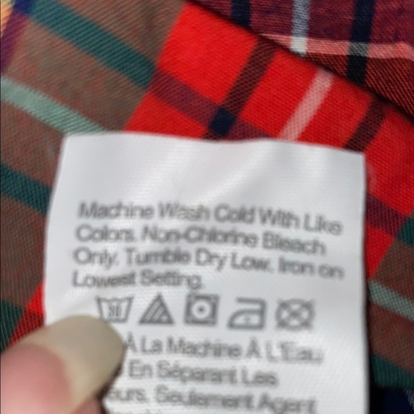 CREWCUTS RE-IMAGINED by J CREW plaid tartan button down long sleeve NEW size M - Picture 8 of 12